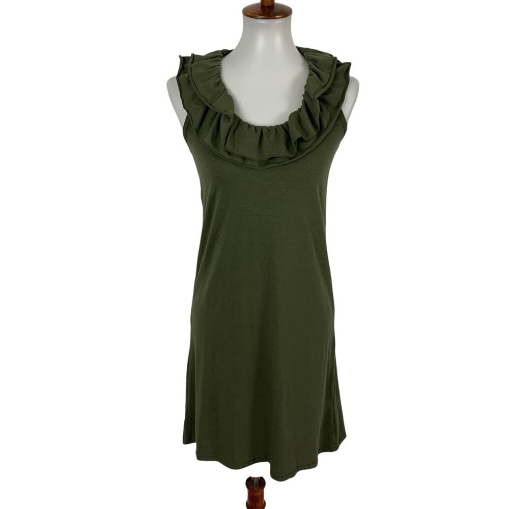 Capelli New York Dress Medium Green Short Sleeve NWT Work Party Retro‎